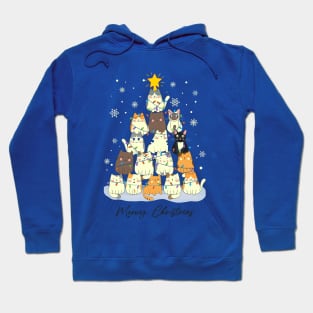 Cat Christmas tree Hoodie